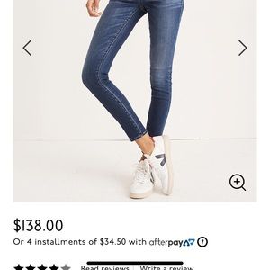 Skinny Madewell Over the belly Maternity